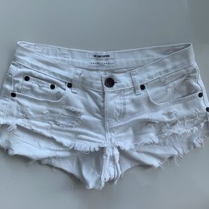 One Teaspoon white bonita shorts